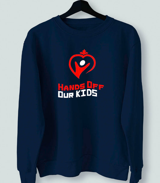 HANDS OFF OUR KIDS UNISEX CREWNECK