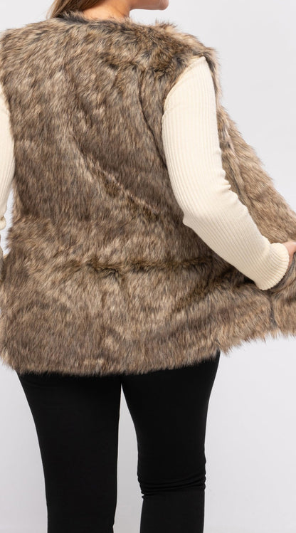 Women's Faux Fur Vest