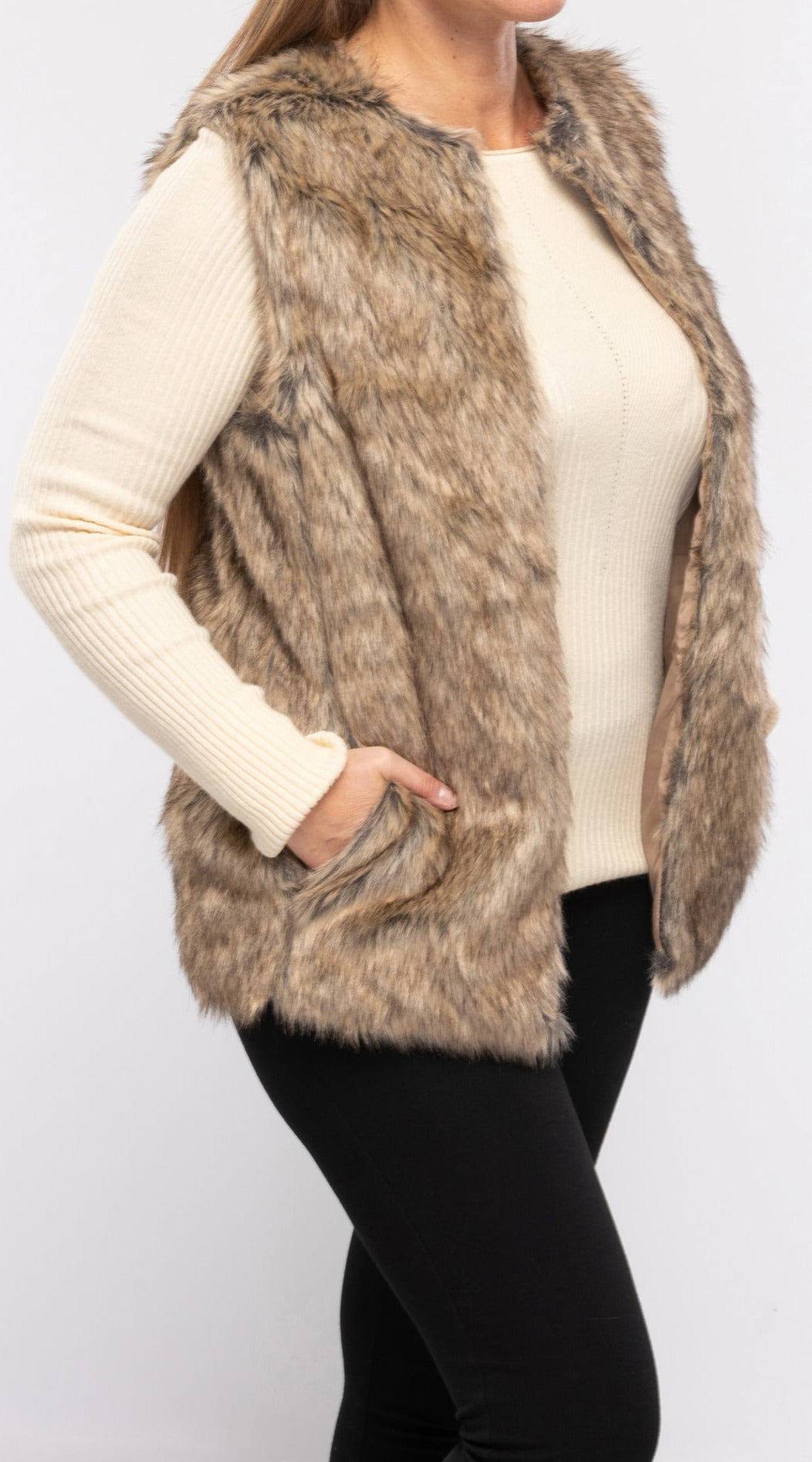 Women's Faux Fur Vest