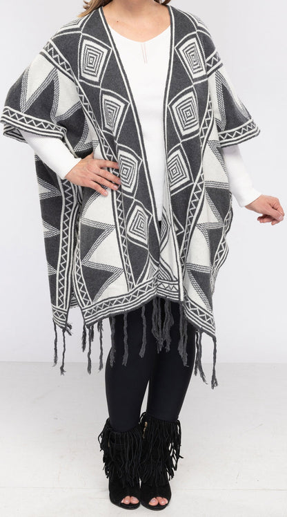 Women's Aztec Poncho Cover