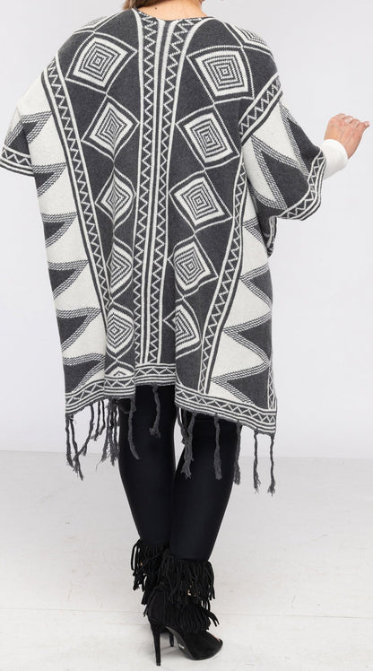 Women's Aztec Poncho Cover