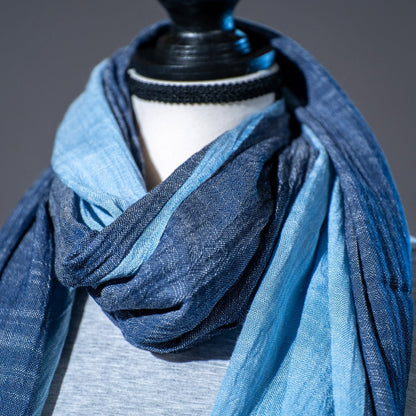 01 Scarf Viscose Cotton Crinkle Two Tones All Season