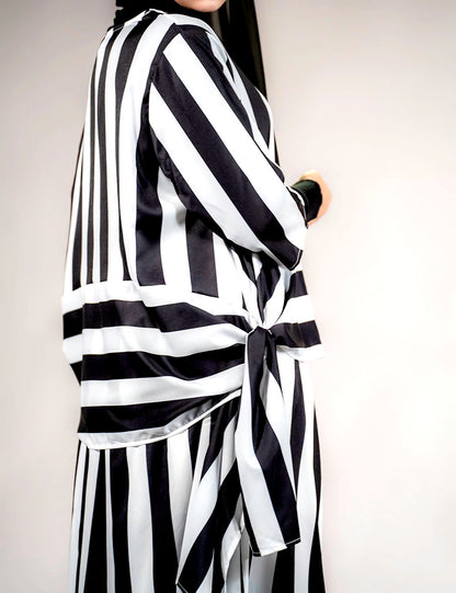 Stripe Suit Casual Waist