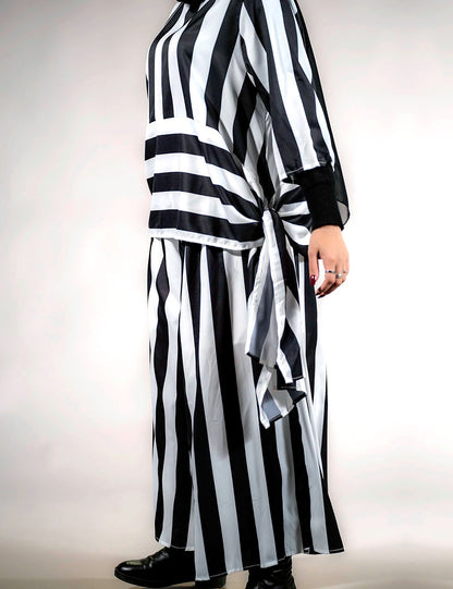 Stripe Suit Casual Waist