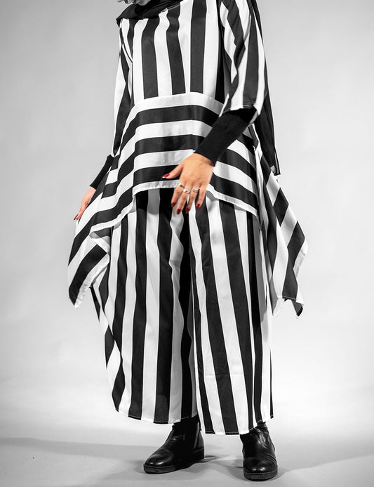 Stripe Suit Casual Waist